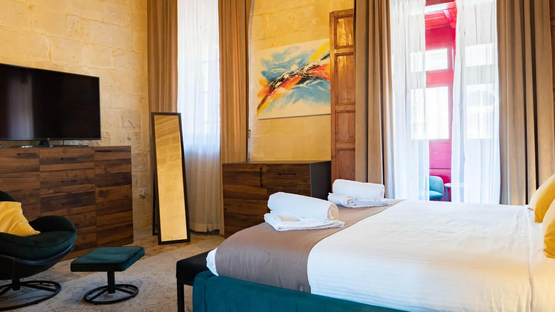 Villa Knights 1500S Palazzino In Valletta - Seaview Rooftop Lounge